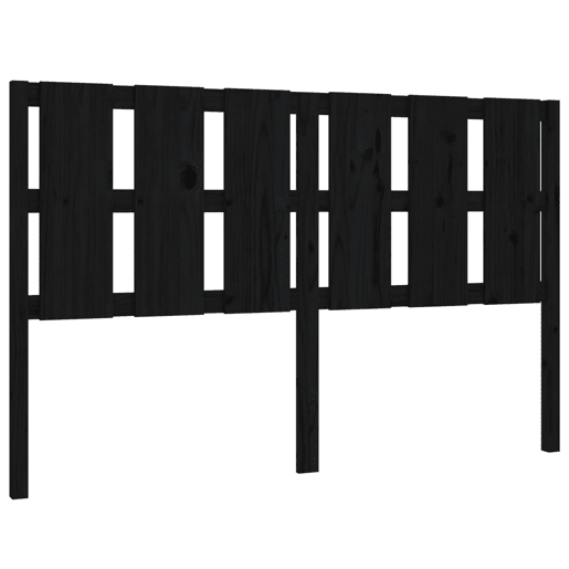 Cabeceira - Cabeceira de cama 155,5x4x100 cm pinho maciço preto