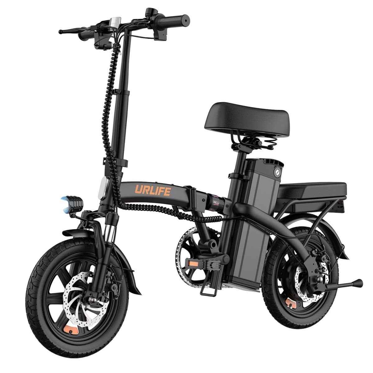 Bicicleta Eléctrica URLIFE F1L - Frenos de Disco Negro