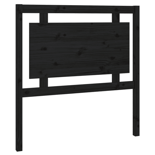 Cabeceira - Cabeceira de cama 95,5x4x100 cm pinho maciço preto