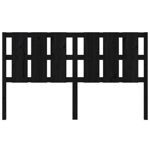 Cabeceira - Cabeceira de cama 185,5x4x100 cm pinho maciço preto