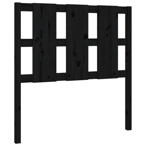 Cabeceira - Cabeceira de cama 95,5x4x100 cm pinho maciço preto