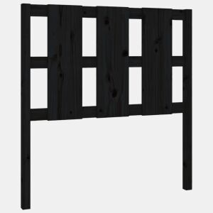 Cabeceira - Cabeceira de cama 95,5x4x100 cm pinho maciço preto