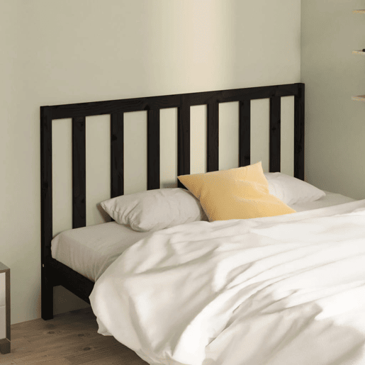 Cabeceira - Cabeceira de cama 166x4x100 cm pinho maciço preto Cabeceira - Cabeceira de cama 166x4x100 cm pinho maciço preto