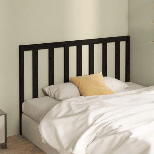 Cabeceira - Cabeceira de cama 166x4x100 cm pinho maciço preto Cabeceira - Cabeceira de cama 166x4x100 cm pinho maciço preto