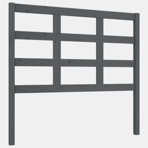 Cabeceira - Cabeceira de cama 105,5x4x100 cm pinho maciço cinzento