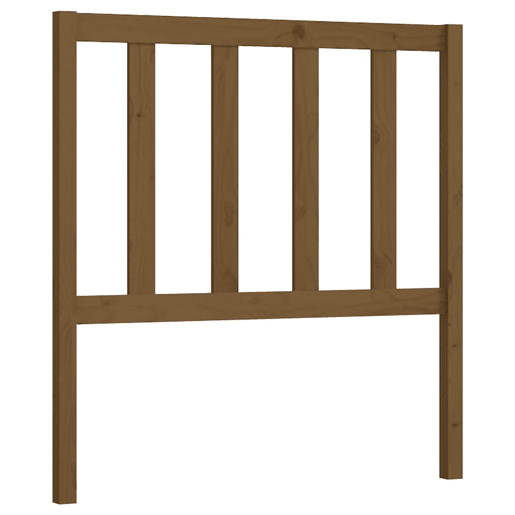 Cabeceira - Cabeceira de cama 81x4x100 cm pinho maciço castanho mel