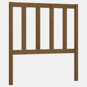 Cabeceira - Cabeceira de cama 81x4x100 cm pinho maciço castanho mel