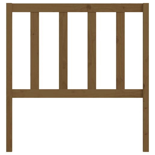 Cabeceira - Cabeceira de cama 81x4x100 cm pinho maciço castanho mel