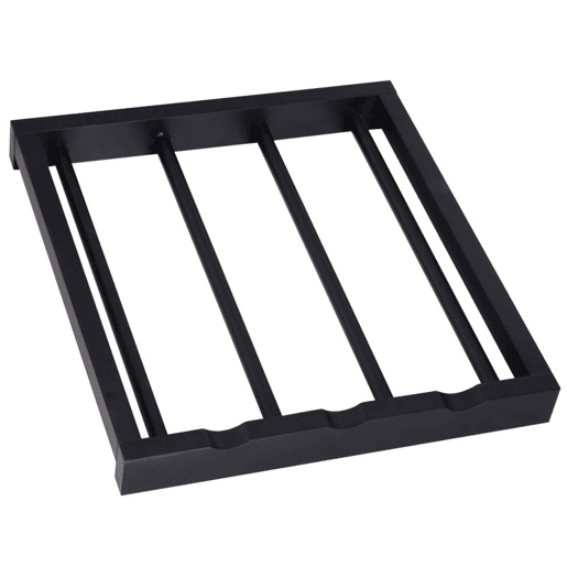 HOMCOM Carrinho Auxiliar com Rodas, Carrinho de Madeira para Cozinha com 2 Gavetas, 2 Cestos e 2 Prateleiras, 74x37x76 cm, Preto
