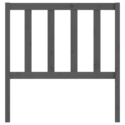 Cabeceira - Cabeceira de cama 81x4x100 cm pinho maciço cinzento