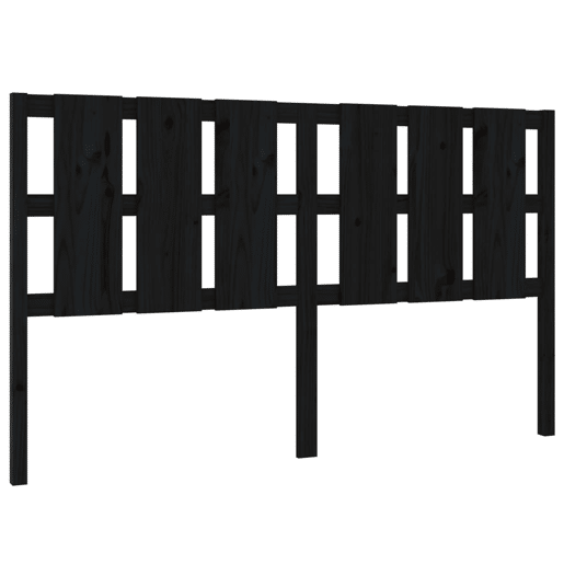 Cabeceira - Cabeceira de cama 165,5x4x100 cm pinho maciço preto