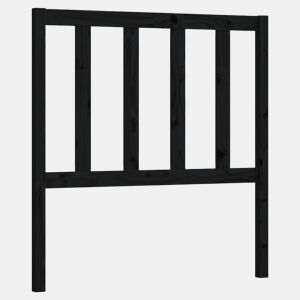 Cabeceira - Cabeceira de cama 106x4x100 cm pinho maciço preto