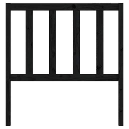 Cabeceira - Cabeceira de cama 96x4x100 cm pinho maciço preto