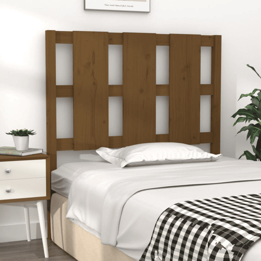 Cabeceira - Cabeceira de cama 95,5x4x100 cm pinho maciço castanho mel