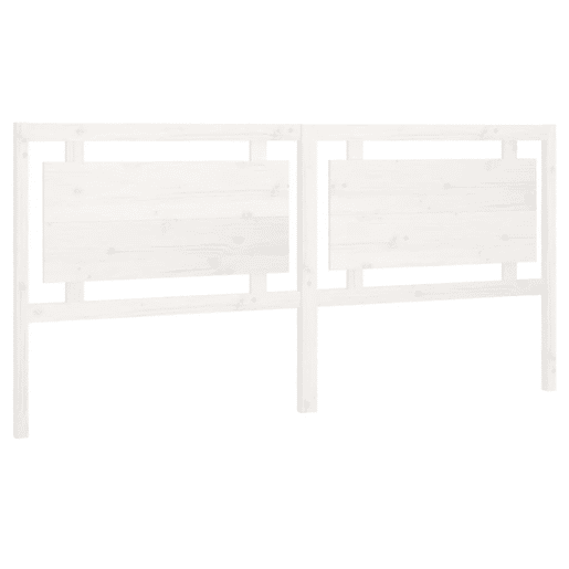 Cabeceira - Cabeceira de cama 205,5x4x100 cm madeira de pinho maciça branco