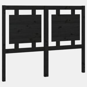 Cabeceira - Cabeceira de cama 125,5x4x100 cm pinho maciço preto