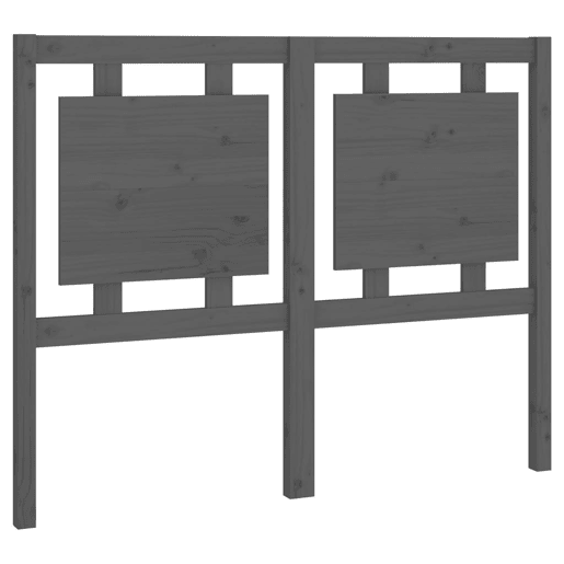 Cabeceira - Cabeceira de cama 125,5x4x100 cm pinho maciço cinzento