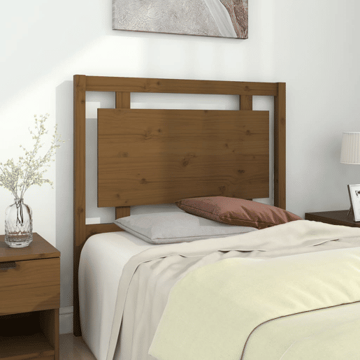 Cabeceira - Cabeceira de cama 95,5x4x100 cm pinho maciço castanho mel