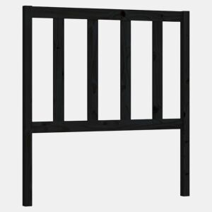 Cabeceira - Cabeceira de cama 81x4x100 cm pinho maciço preto