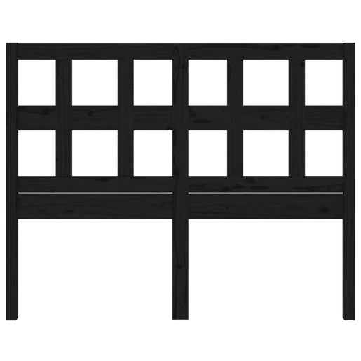 Cabeceira - Cabeceira de cama 145,5x4x100 cm pinho maciço preto