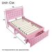 Camas infantiles 95x210 Camas infantiles 95x210 Rosa