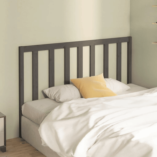 Cabeceira - Cabeceira de cama 156x4x100 cm pinho maciço cinzento