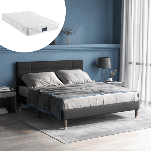 Cama Polsterbett 140x200cm - Com gaveta e cabeceira - Para adultos e jovens