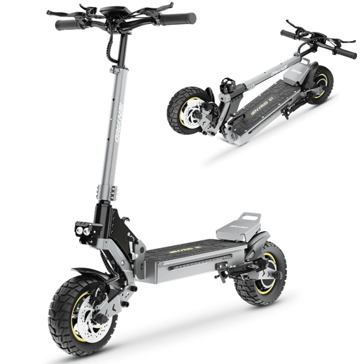 Trotinete Elétrica iENYRID IE-S1 - Motor 800W Bateria 48V15Ah Freio a Disco Dobrável - Cinza