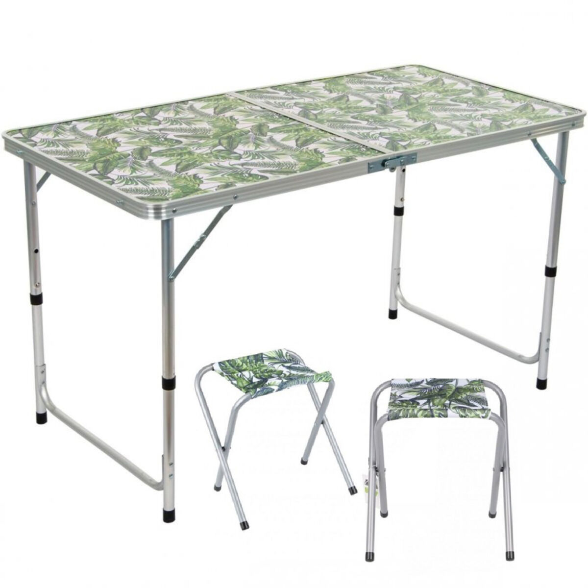 Set de Mesa y 4 Sillas Plegables y Portátil