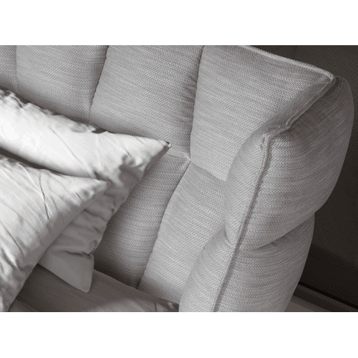 Cama em tecido cinzento-azulado claro modelo 7211 Angel Cerdá