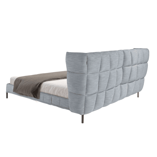 Cama em tecido cinzento-azulado claro modelo 7211 Angel Cerdá