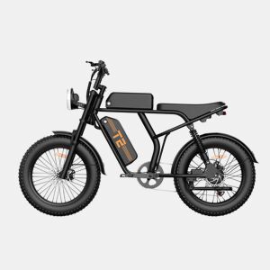 URLIFE T2 E-Bike - Motor 250W Bateria 48V 15.6Ah Travões a Disco Assistência ao Pedal - Preto