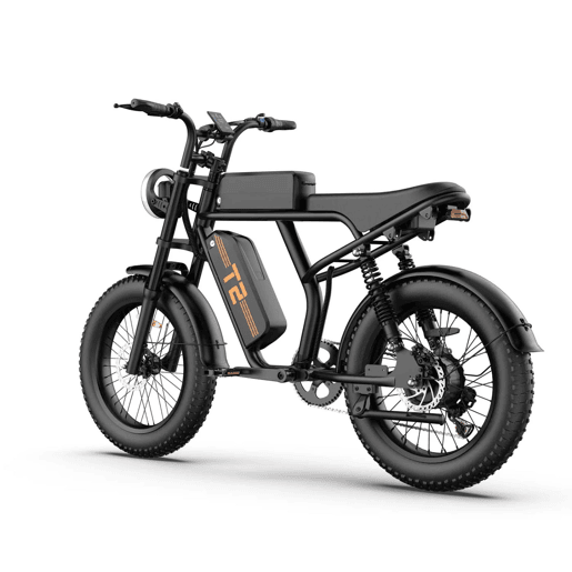 URLIFE T2 E-Bike - Motor 250W Bateria 48V 15.6Ah Travões a Disco Assistência ao Pedal - Preto