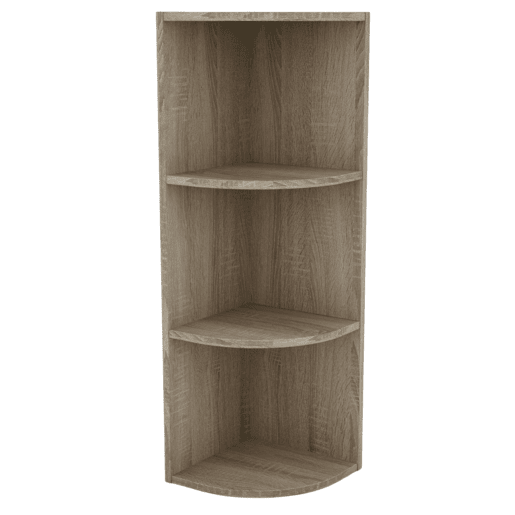 Estante de canto de 3 níveis, estante baixa para sala de estar, armazenamento para sala de jantar Plea Sonoma Oak 29x92x29 cm Estante de canto de 3 níveis, estante baixa para sala de estar, armazenamento para sala de jantar Plea Sonoma Oak 29x92x29 cm