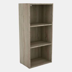 Prateleira baixa para sala de estar Plea Sonoma Oak 42x92x29 cm, armazenamento para sala de jantar com 3 níveis
