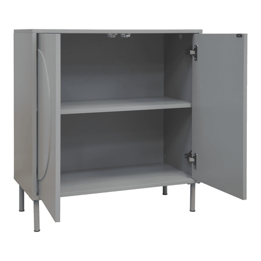 Aparador Holea com 2 portas MDF 75x70x34cm - Cinzento en.casa