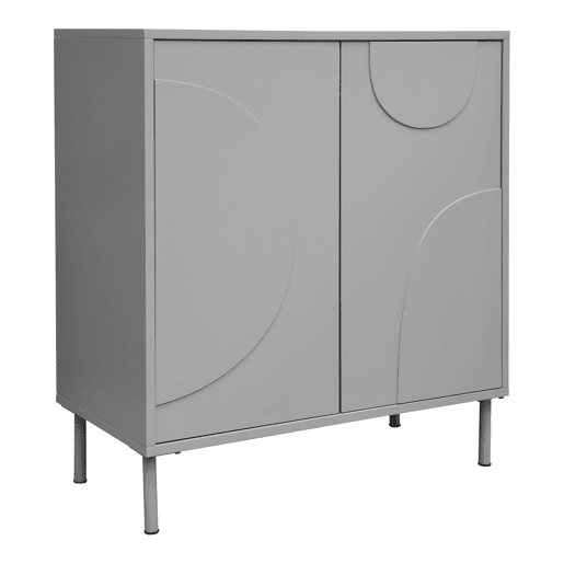 Aparador Holea com 2 portas MDF 75x70x34cm - Cinzento en.casa