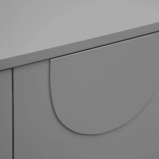 Aparador Holea com 2 portas MDF 75x70x34cm - Cinzento en.casa