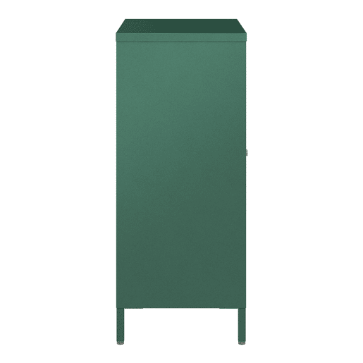 Aparador Säkylä 84x64x35cm 2 portas de vidro Verde en.casa