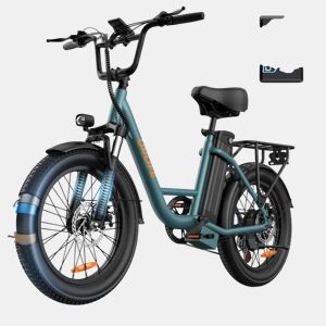 E-bike URLIFE E20 - Motor 250W Bateria 48V 13Ah Pneus de 20 Polegadas Freio a Disco - Verde