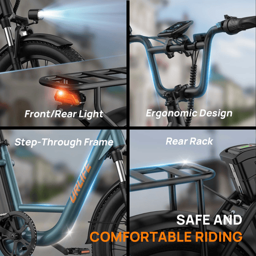 E-bike URLIFE E20 - Motor 250W Bateria 48V 13Ah Pneus de 20 Polegadas Freio a Disco - Verde E-bike URLIFE E20 - Motor 250W Bateria 48V 13Ah Pneus de 20 Polegadas Freio a Disco - Verde