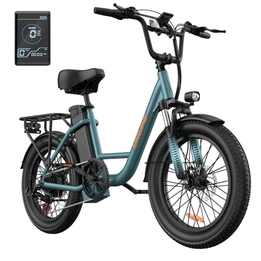 E-bike URLIFE E20 - Motor 250W Bateria 48V 13Ah Pneus de 20 Polegadas Freio a Disco - Verde E-bike URLIFE E20 - Motor 250W Bateria 48V 13Ah Pneus de 20 Polegadas Freio a Disco - Verde