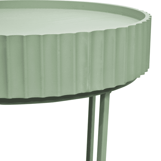 Mesa de apoio Rill redonda 46xØ40 cm Verde menta en.casa
