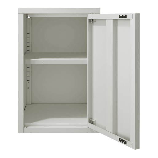 Armário de parede Burlöv 50x33x35 cm aço Branco en.casa