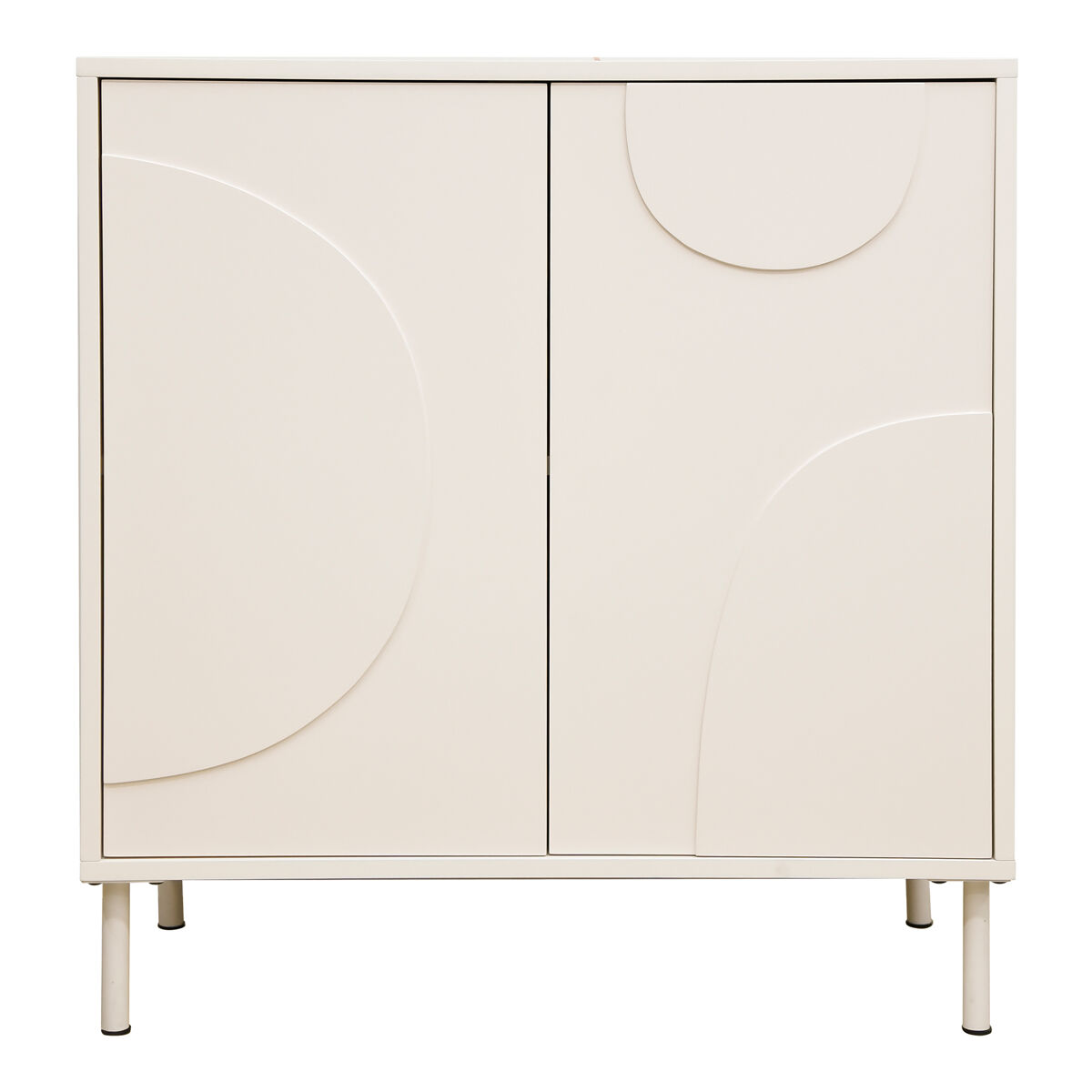 Aparador Holea con 2 puertas MDF [en.casa] 70 Beige