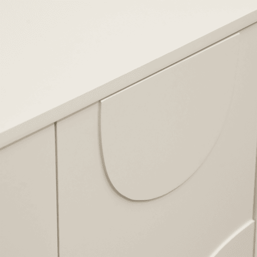 Aparador Holea com 2 portas MDF 75x70x34cm - Bege en.casa