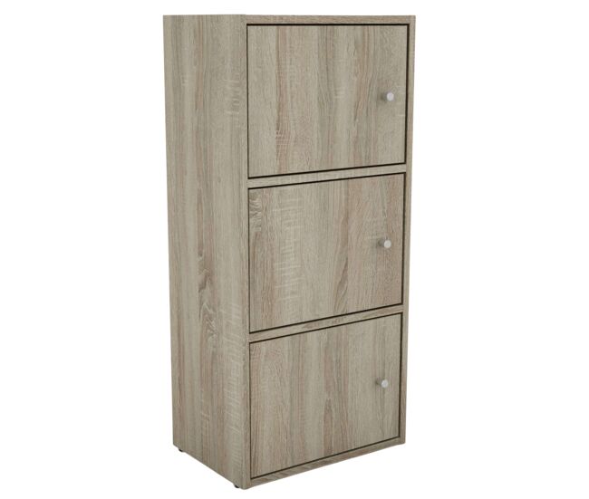 Armario auxiliar 3 puertas, almacenamiento para salón comedor plea 42x92x29 cm