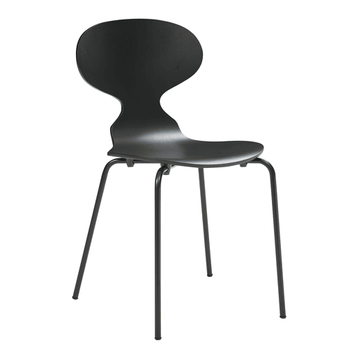 Conjunto de 4 cadeiras de jantar Kil 80x47x48cm Preto en.casa