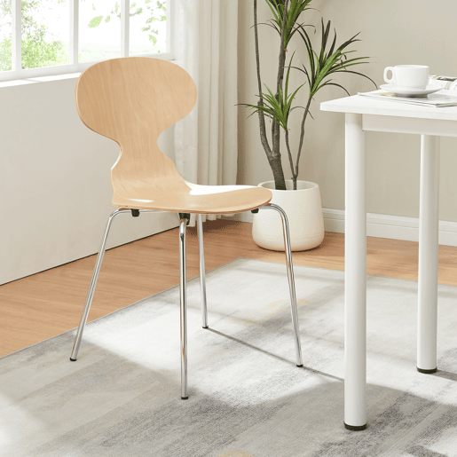 Conjunto de 4 cadeiras de jantar Kil 80x47x48cm MadeiraCromo en.casa