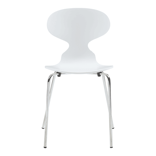 Conjunto de 4 cadeiras de jantar Kil 80x47x48cm BrancoCromo en.casa